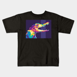 alligator pop art Kids T-Shirt